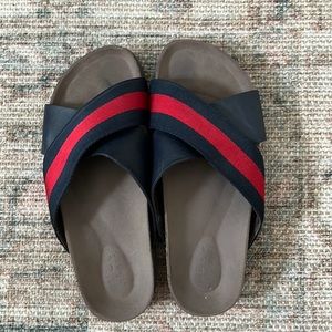 Gucci Leather Slide Sandals Size 7